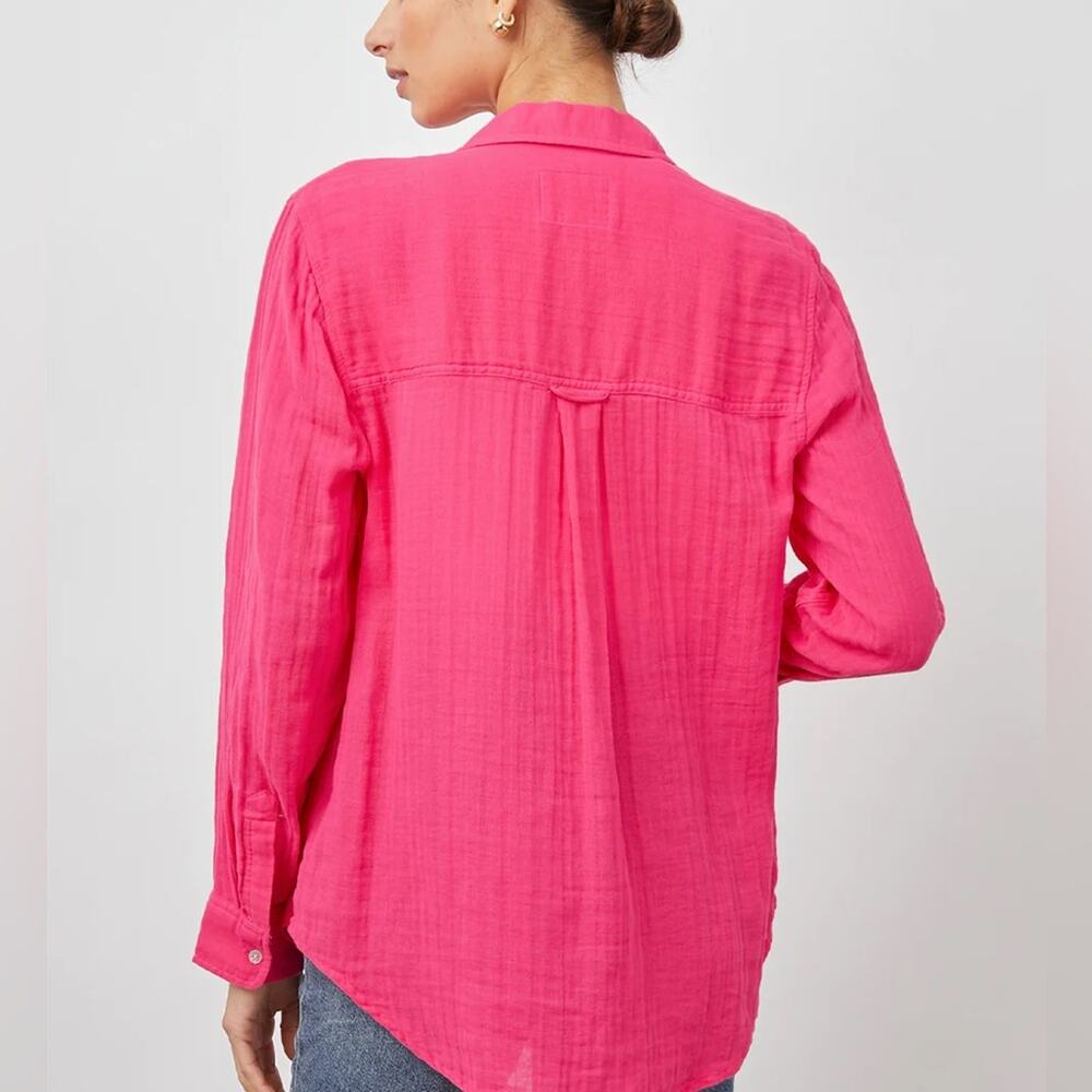 Rails Ellis Gauze Oversized Button Down Shirt - image 4